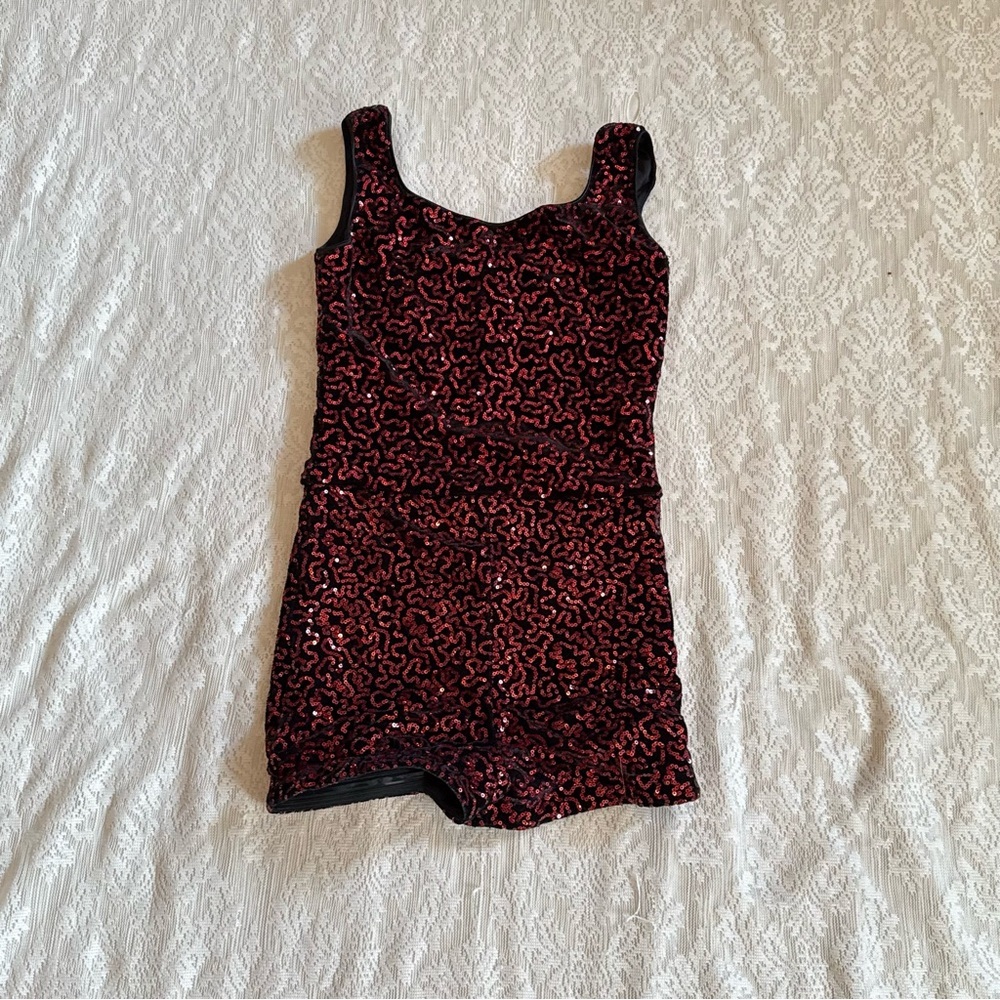 Tenth House Black & sequined  dance unitard costume